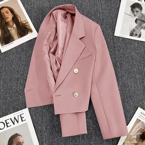 Women's Blazer Long Sleeve Blazers Pocket Casual Solid Color