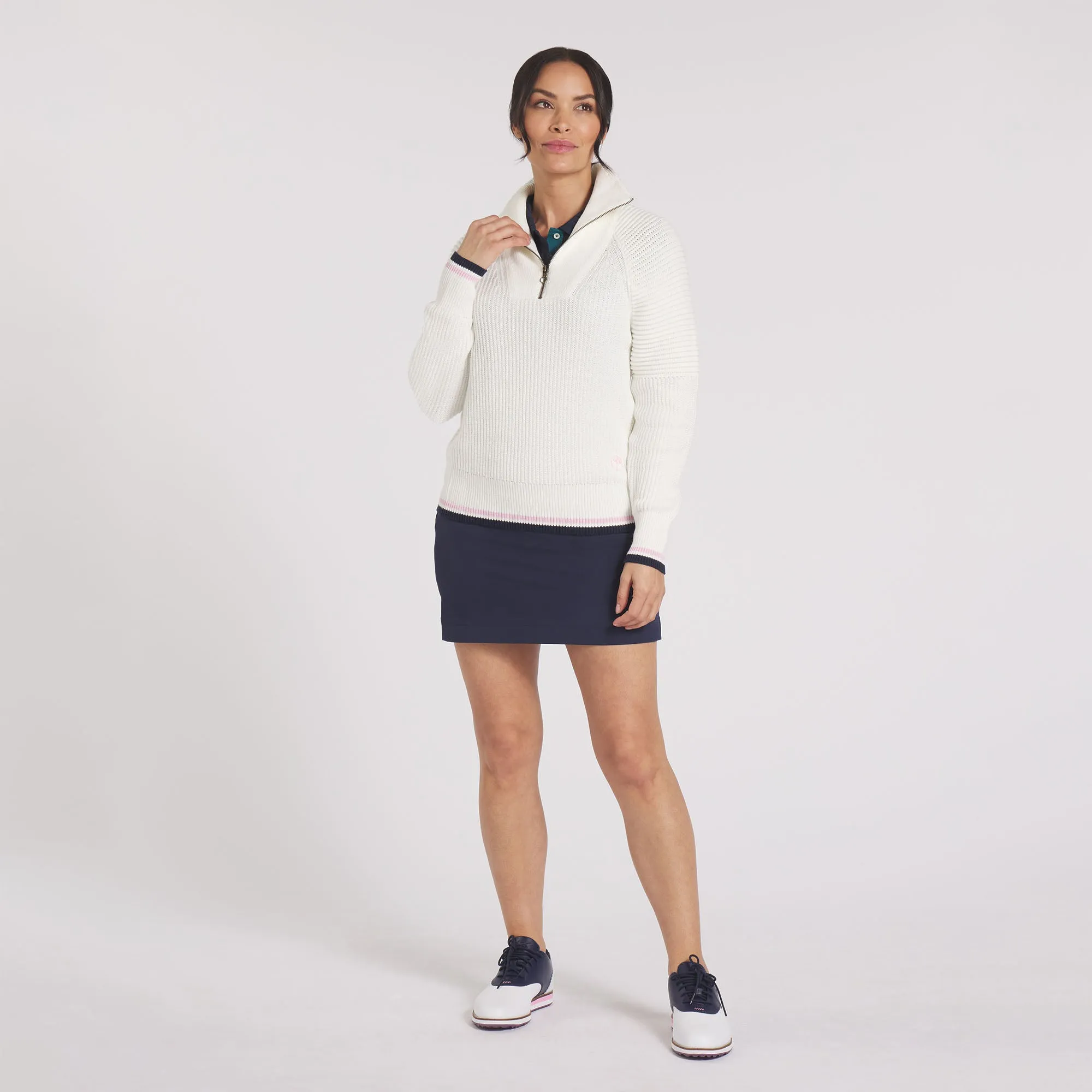 Women's AP Zip Golf Sweater