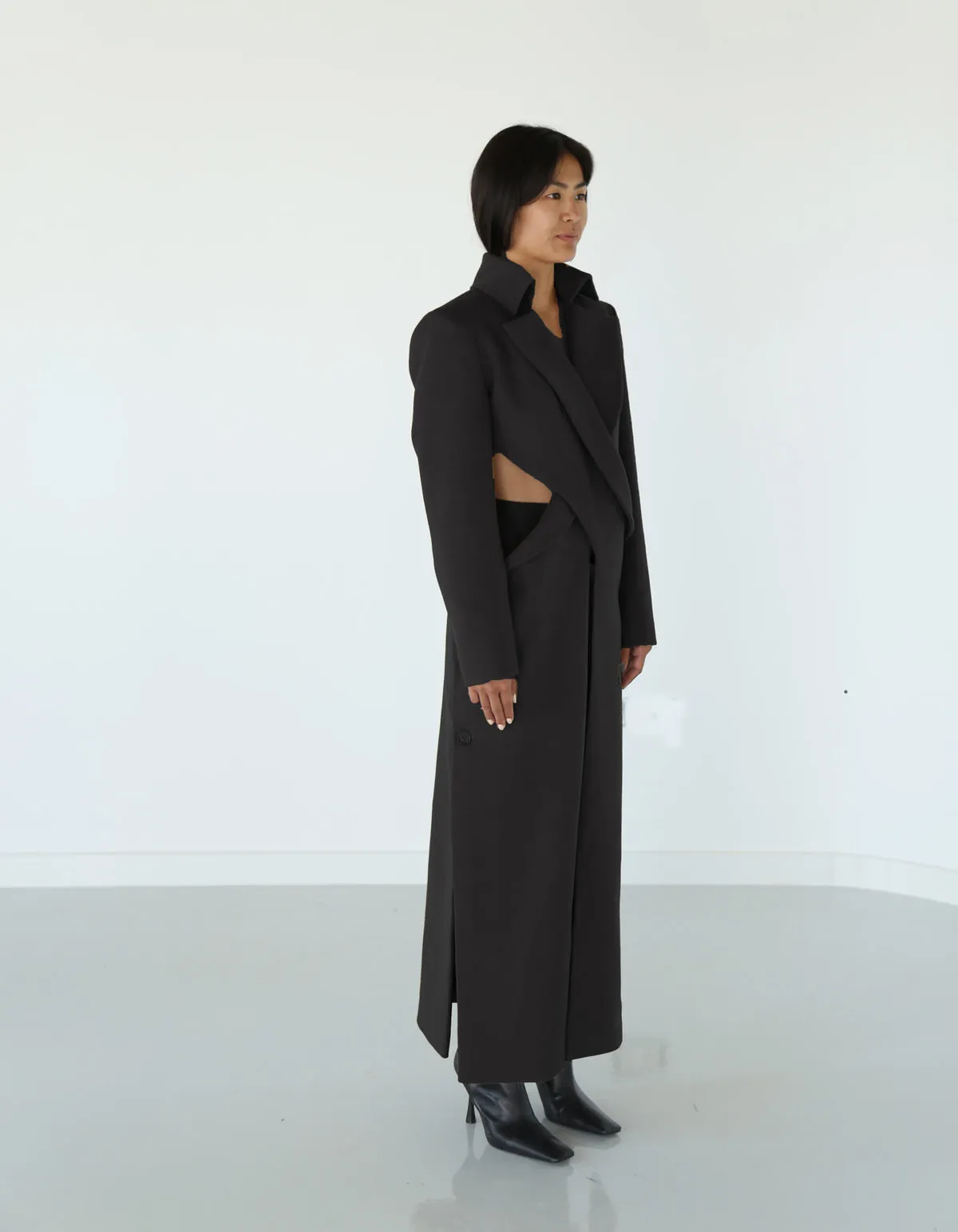 XENIA Cashmere Coat - Black