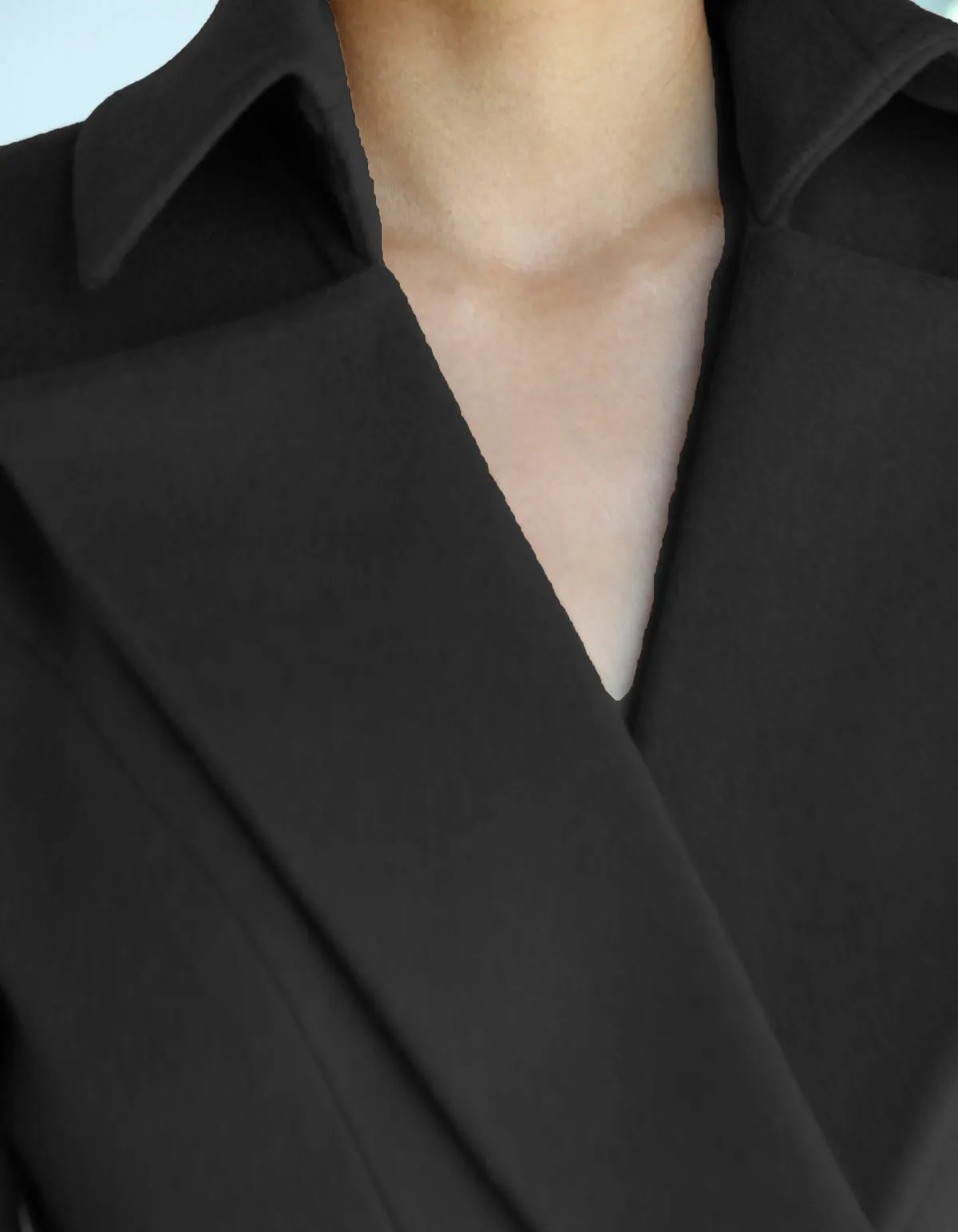 XENIA Cashmere Coat - Black