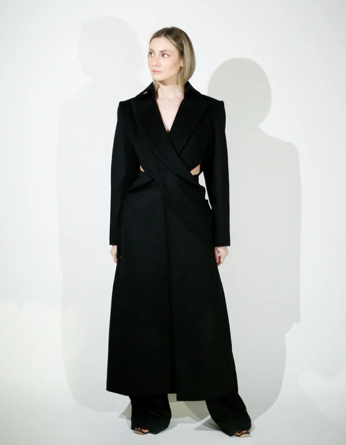 XENIA Cashmere Coat - Black