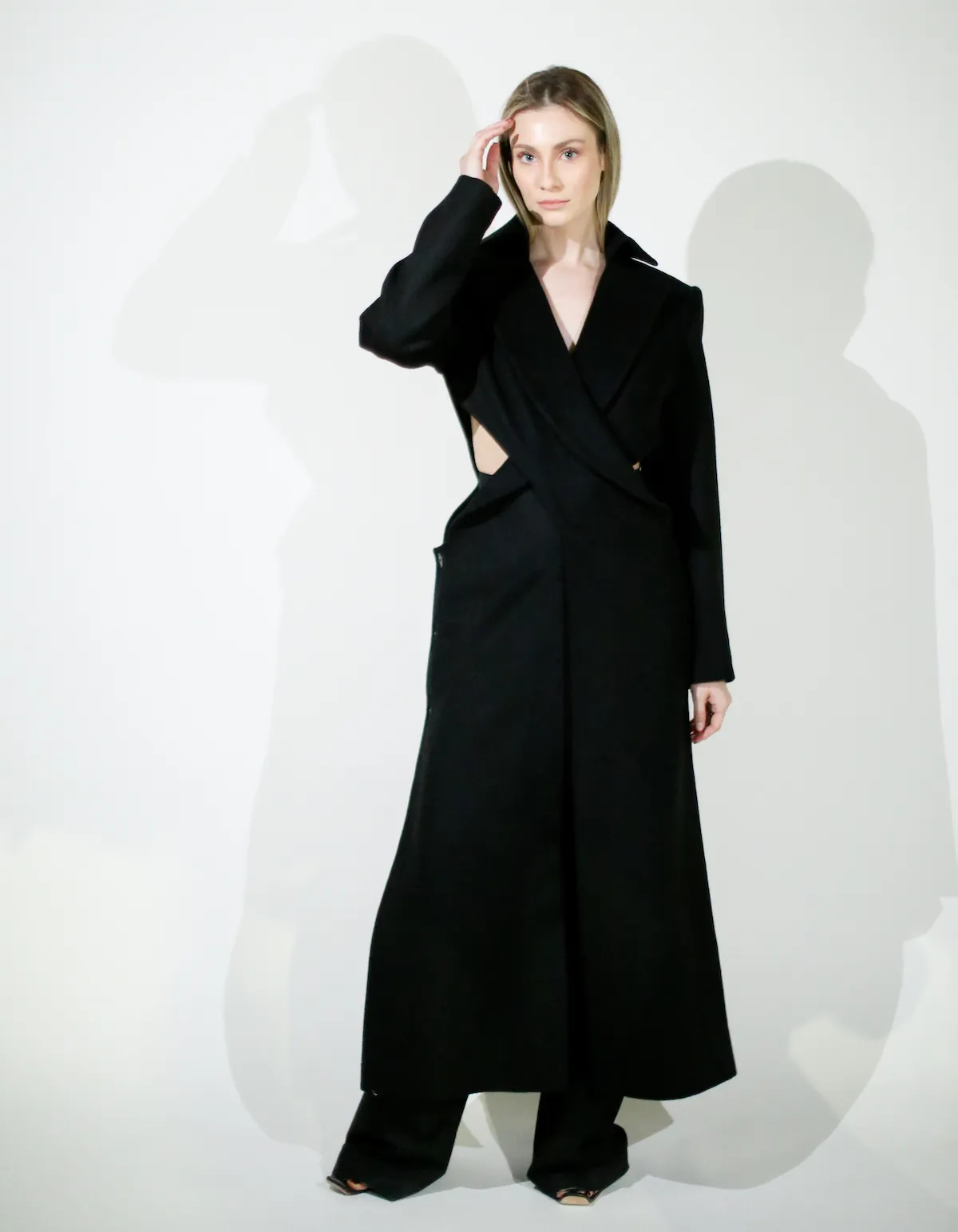 XENIA Cashmere Coat - Black