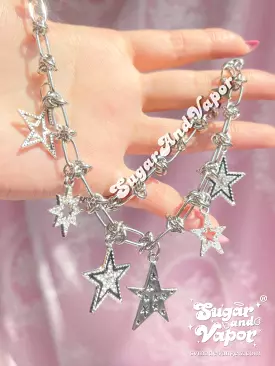 Y2K Twinkle Stars Stainless Steel Choker