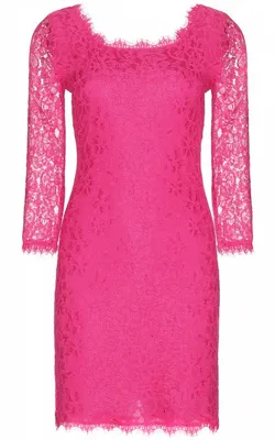 Zarita Lace Dress Fuchsia