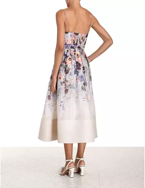 ZIMMERMANN Tama Corset Midi Dress