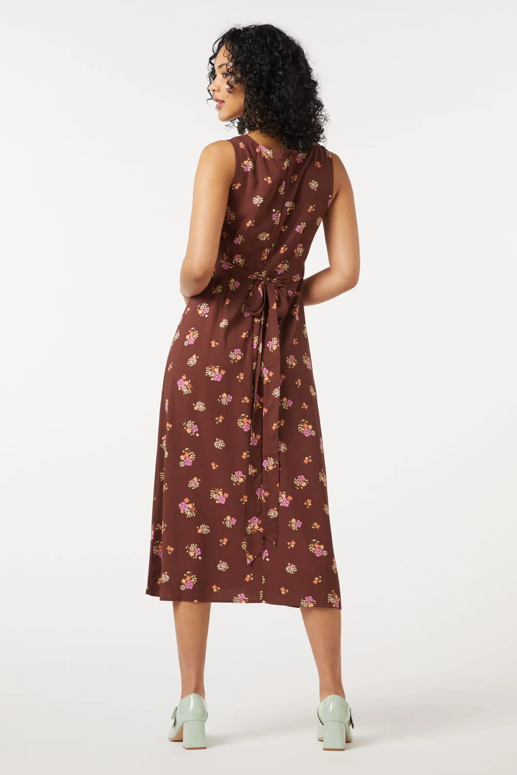 Ziva Floral Midi Dress